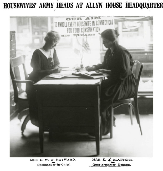 Housewives Army Heads At Allyn House Headquarters