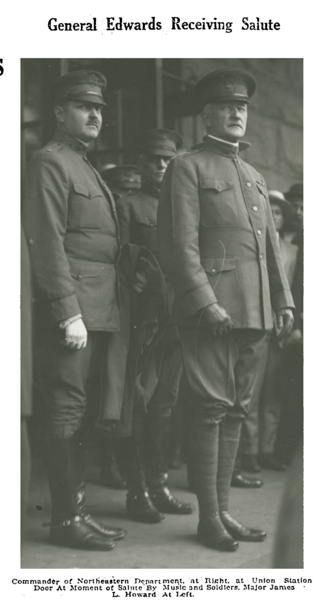 General Edwards Receiving Salute