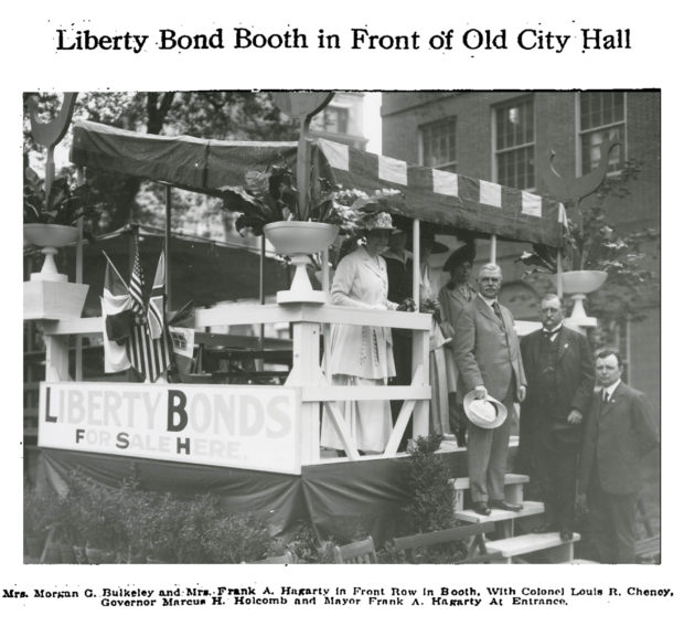 Liberty Bond Booth in Front Of Old City Hall