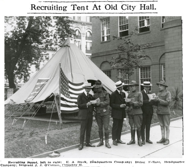 Recruiting Tent At Old City Hall