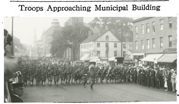 Troops Approaching Municipal Building