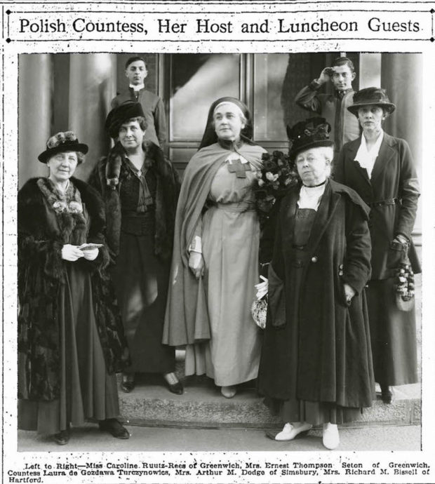 Polish Countess, Her Host and Luncheon Guests