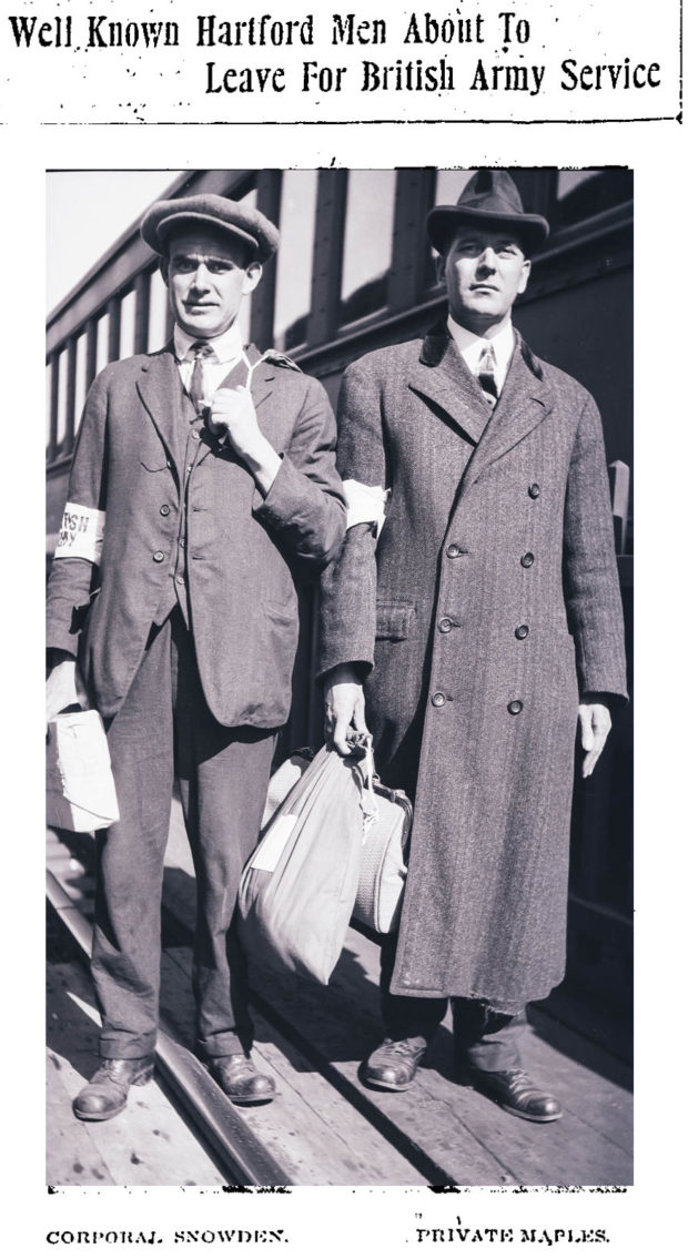 Well Known Hartford Men About To Leave For British Army Service