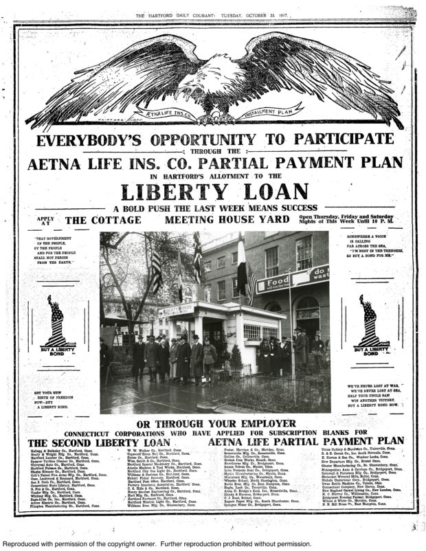 Ad for Aetna Liberty Loan Partial Payment Plan
